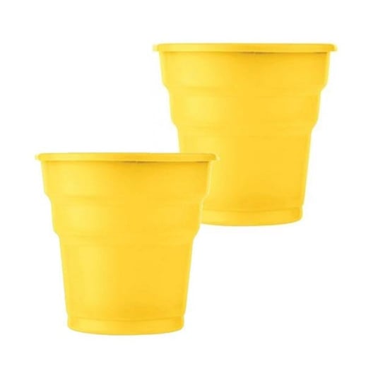 Sarı Plastik Bardak 5 Adet