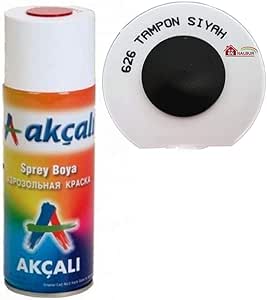 Akçalı Sprey Boya 400 ml 626 Tampon Siyah Marka: Akçalı
