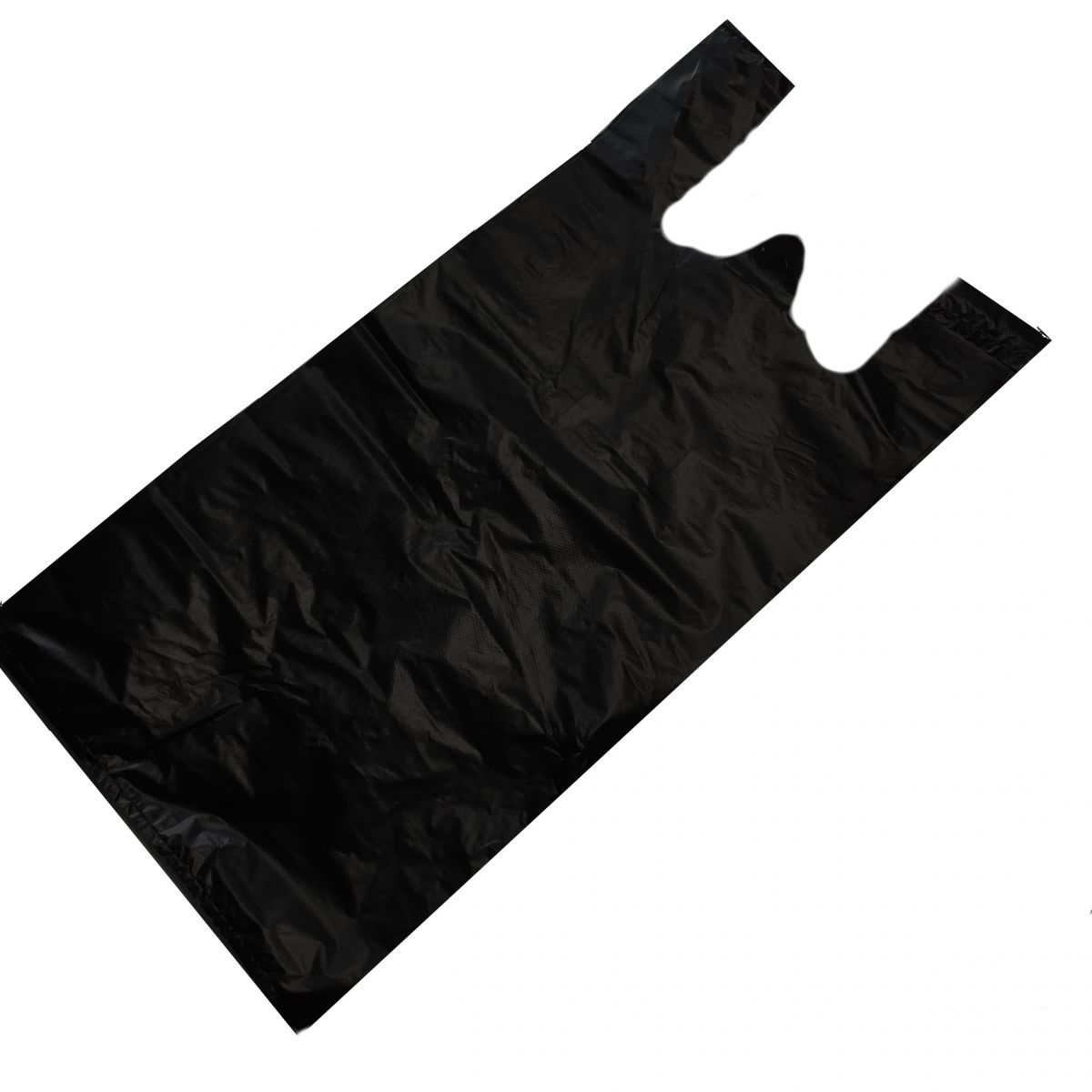 Siyah Hışır Poşet - Atlet Poşet küçük boy 26/45 cm 1 kg