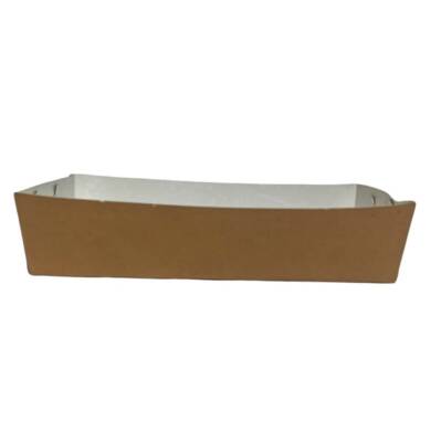 Kraft Karton Kayık Tabak Büyük 17x8 Cm 1000 lü