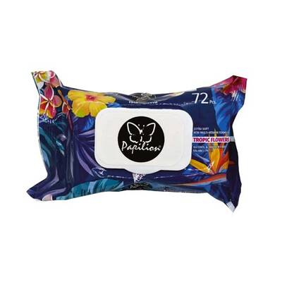 Papilion Islak Havlu Tropic Flower 72`li
