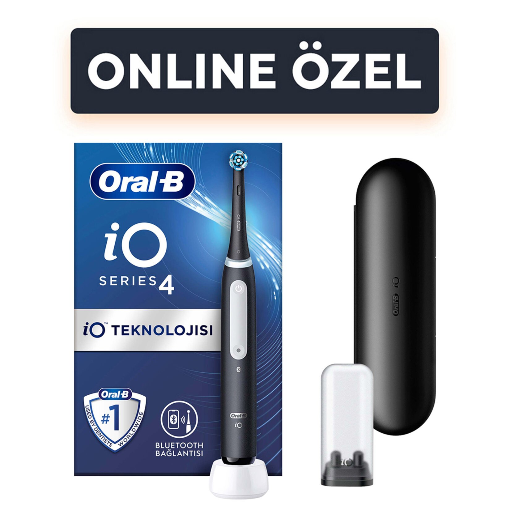 Oral-B İo4 Şarjlı Diş Fırçası Siyah