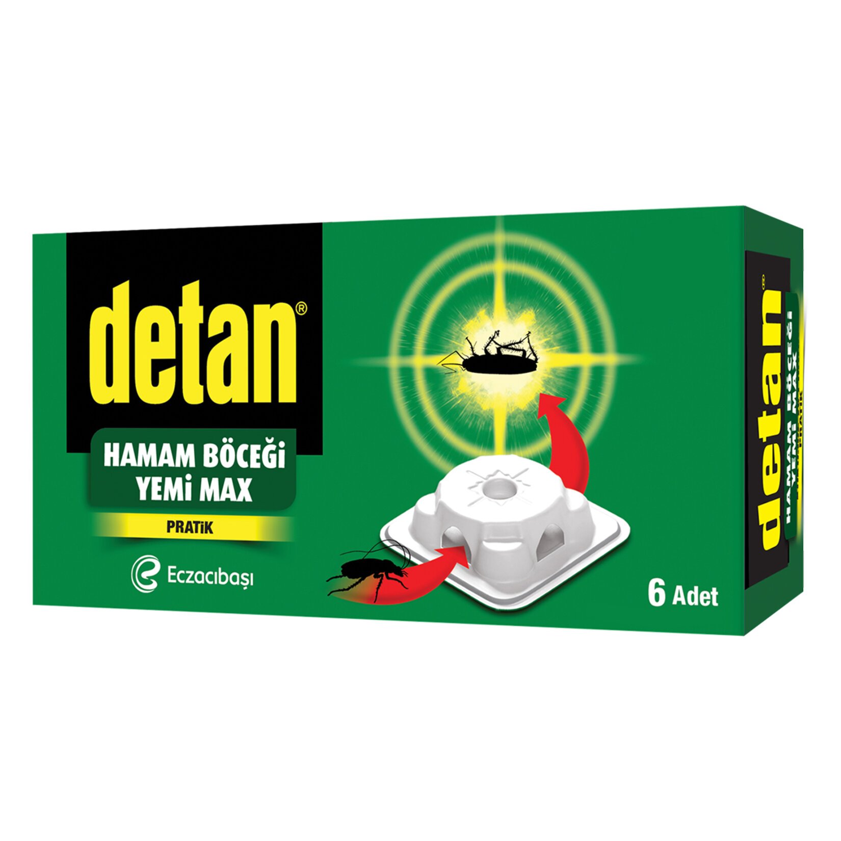 Detan Hamam Böceği Yemi  Max 6 Adet