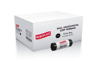 Koroplast Eko End. Orta Siyah 54x60 20 li 50 Rulo Koroplast