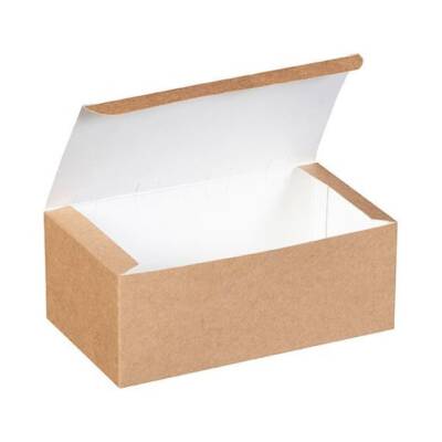 Kraft Karton Nugget Kutusu Orta 18x11x7 Cm 100 lü