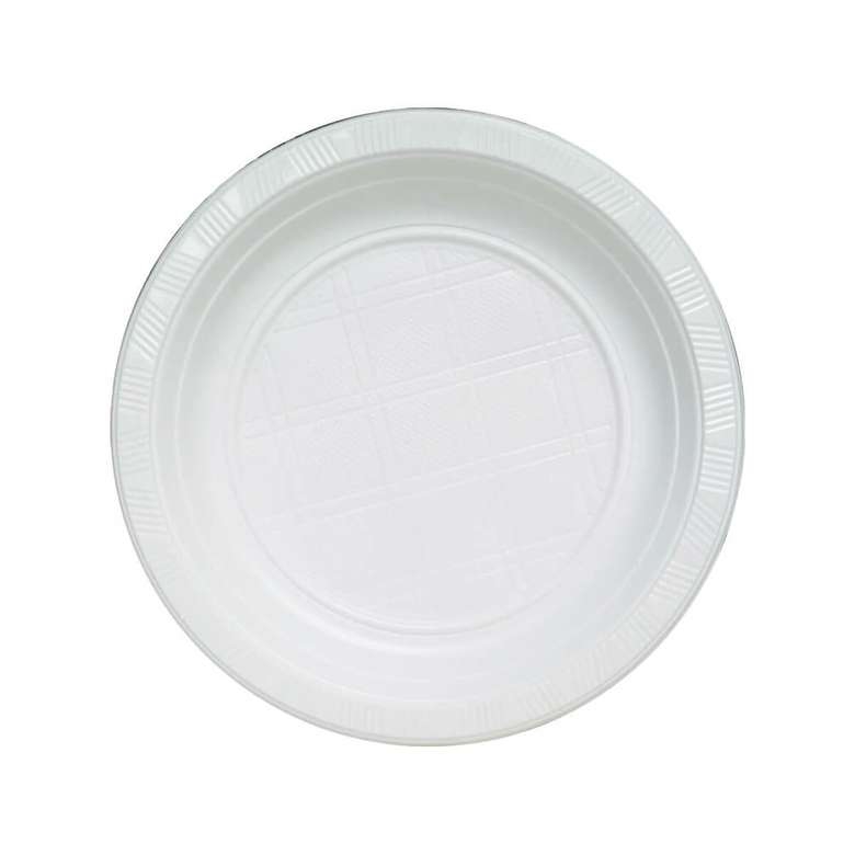 Plastik tabak 19 cm 100 adet