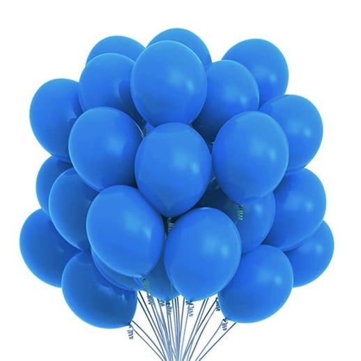 Mavi Baskısız Lateks Balon - 5 Adet