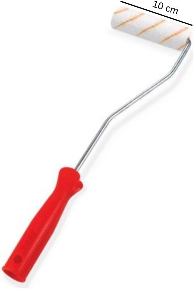 10 cm Boya Rulosu – Geniş Yüzeyler İçin Profesyonel Rulo Fırça, Ergonomik Saplı ve Dayanıklı Metal Gövdeli (10)