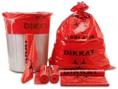 Tıbbi Atık Poşeti Büyük Boy 72x95cm 600 gr - Tıbbi Çöp Torbası
