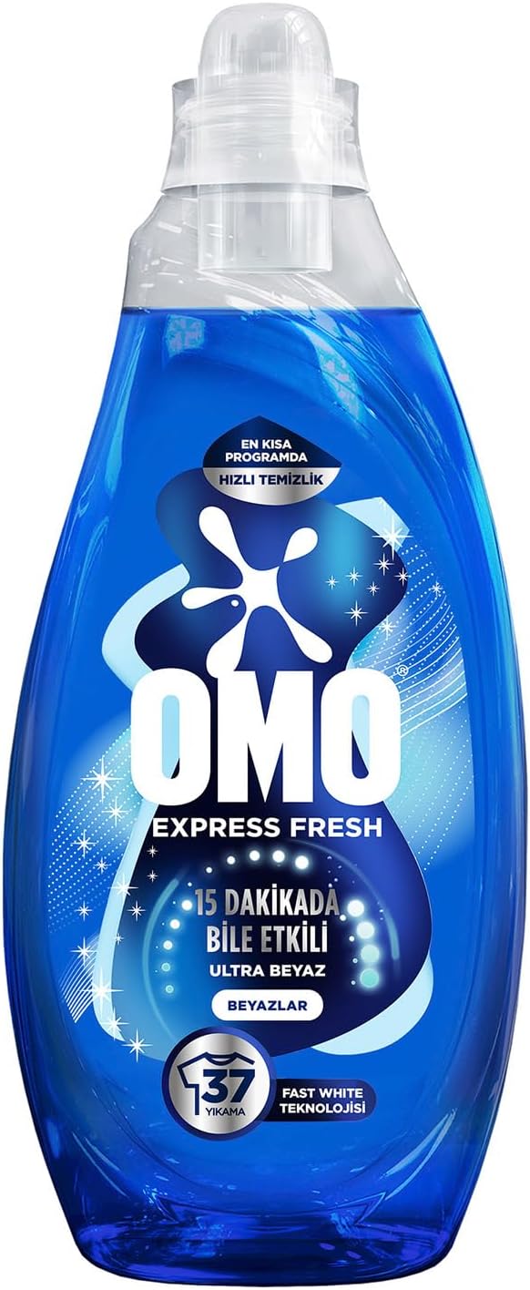 OMO Express Fresh Ultra Beyaz Sıvı Çamaşır Deterjanı 1480 ml